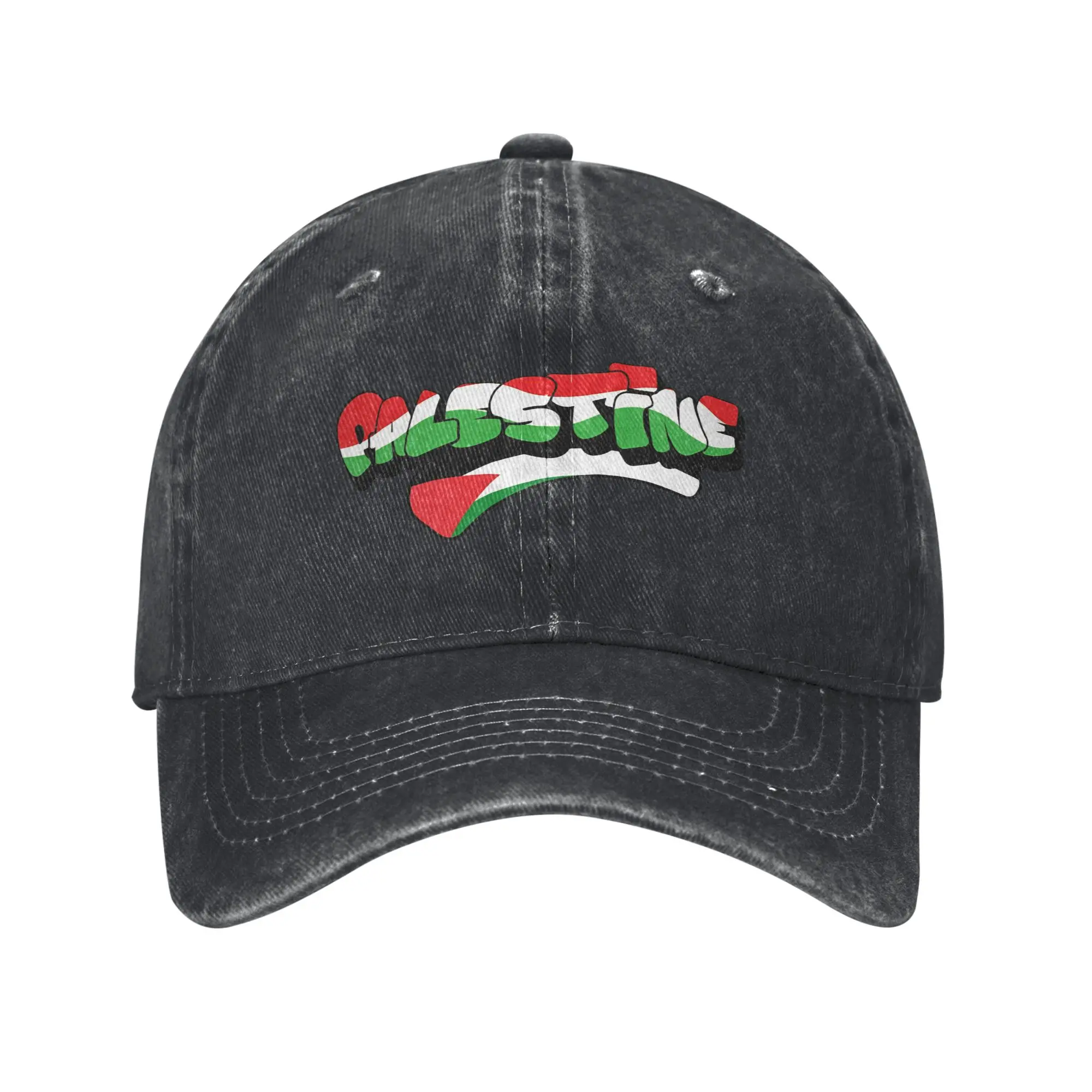Palestine Graffiti Sun Baseball Cap  Men Adult Custom Logo Trucker Hat Summer Casual Outdoor Gym Hot Sale Baseball Caps