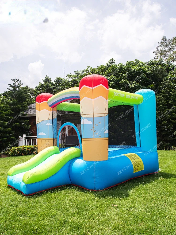 Household inflatable castle indoor small children's trampoline naughty castle amusement park slide trampoline toys