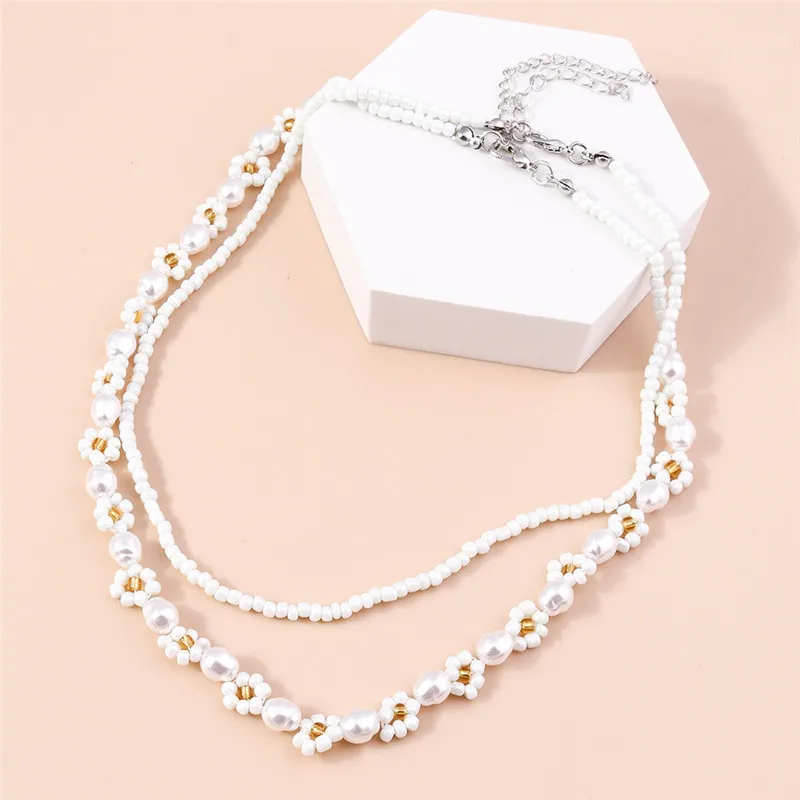 Böhmen Handgemachte Bunte Rocailles Halskette Halsband Einfache Frauen Mode Perle Blume Halsketten Kragen Süße Schmuck Geschenke – Detail 7