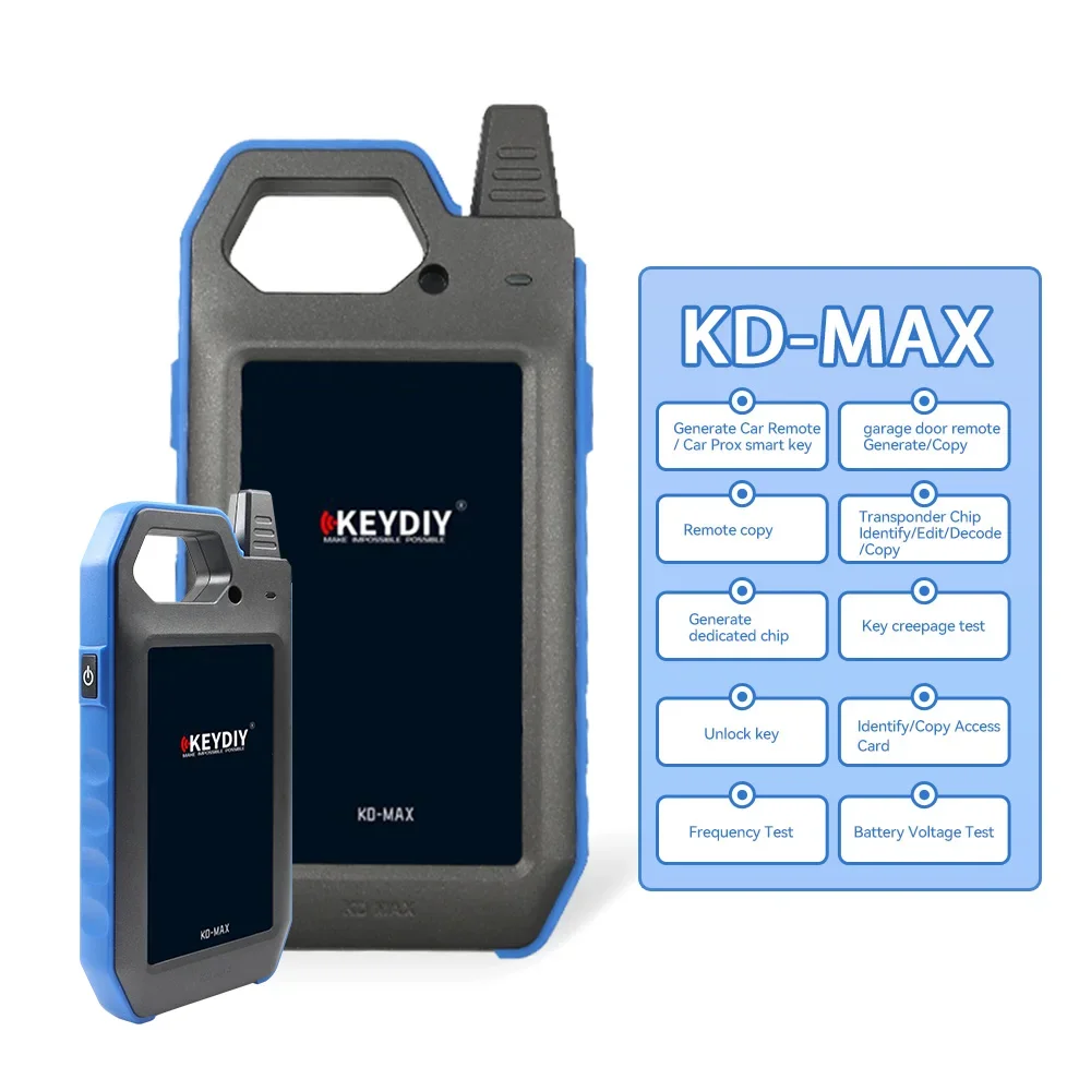 KEYDIY KD MAX Remote Maker Chip Key Programming Machine for Cars  Built-in Battery Key Programmer for Automotive&Locksmith Use
