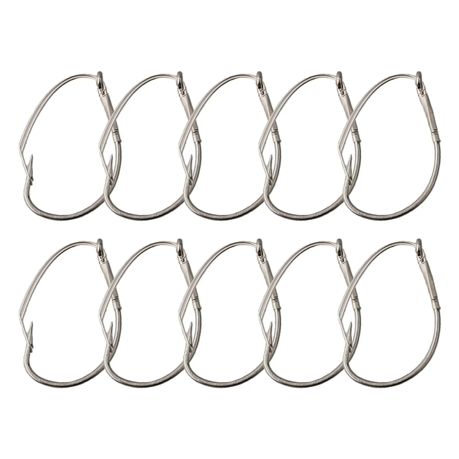 10pcs/Box Inverted Fishing Hook High Carbon Steel Anti-Hanging Bottom Weedless Barbed Rig Hooks Tooth Protection Wide Gap Hook