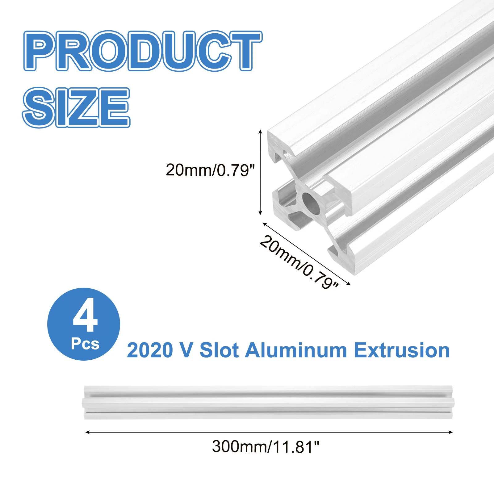 4 قطع من قضبان الألمنيوم المبث - مراجعة V Slot Aluminum Extrusion وسعره