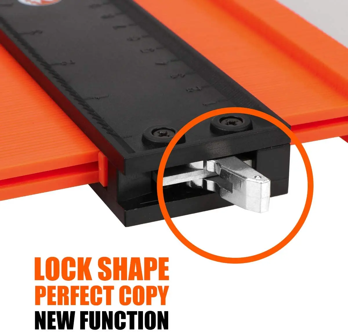 12-25cm Contour Profile Gauge Tiling Laminate Tiles Edge Shaping Wood Measure Ruler with/without lock Tool Contour Shaping