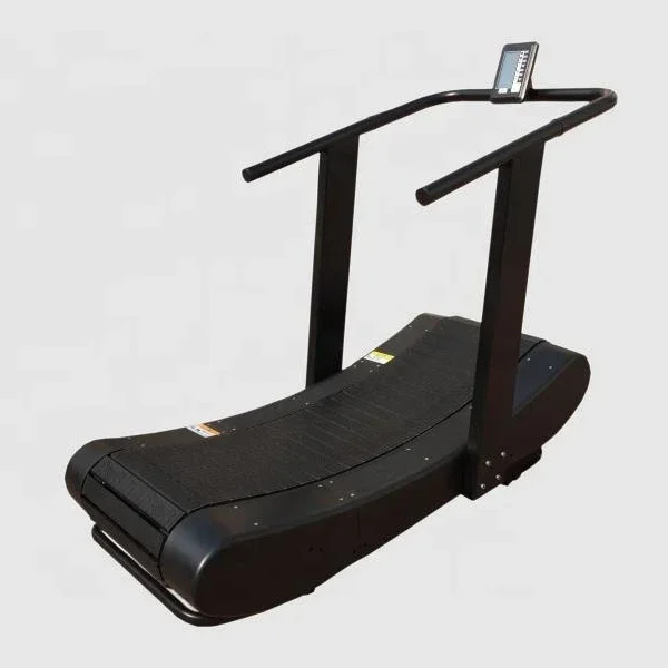 

Commercial Heavy Duty Self Powered Curved Treadmill Without Noise Manual Mechanical Air Runner