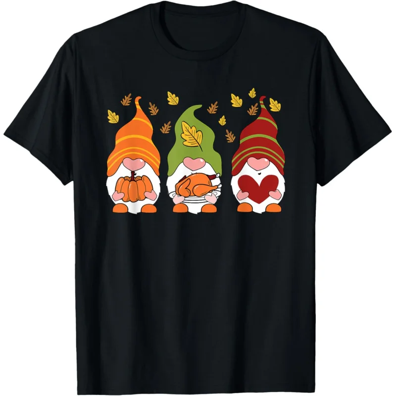 Dwarf Pumpkin Turkey Thanksgiving Cute Autumn Adult T-shirt