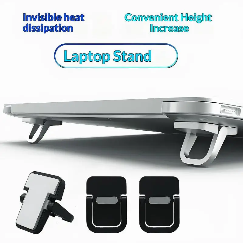 1 Pair Mini Portable Folding Legs Laptop Stand Invisible Holder For Notebook Support Keyboard Holder DIY Accessories