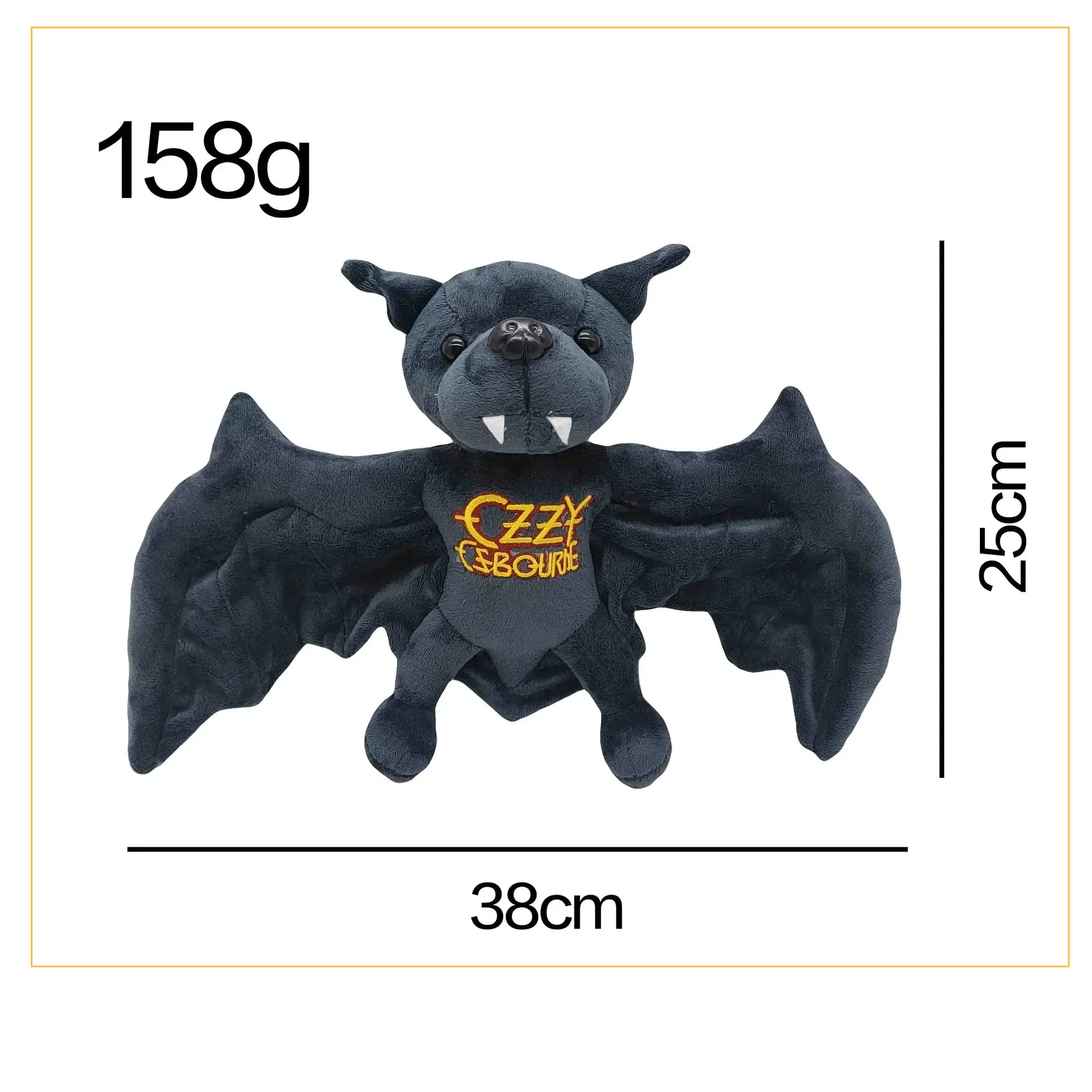 

New 25cm Ozzy Osbourne Bat Plush Game Animation Surrounding High-Quality Children Birthday Gifts and Holiday Gifts Plush Toys
