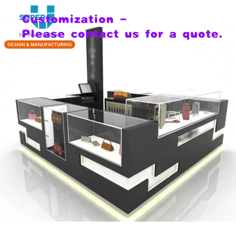 

custom.High End Wooden Ladies Handbag Display Kiosk Design Furniture Sale