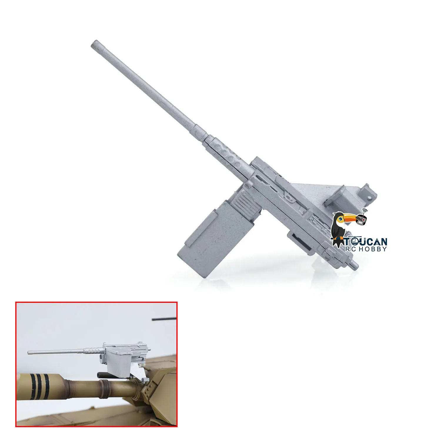 

1/16 RC Tank Machine Gun for HENG LONG Abrams Remote Control Tanks 3918 Parts TH21298-SMT4