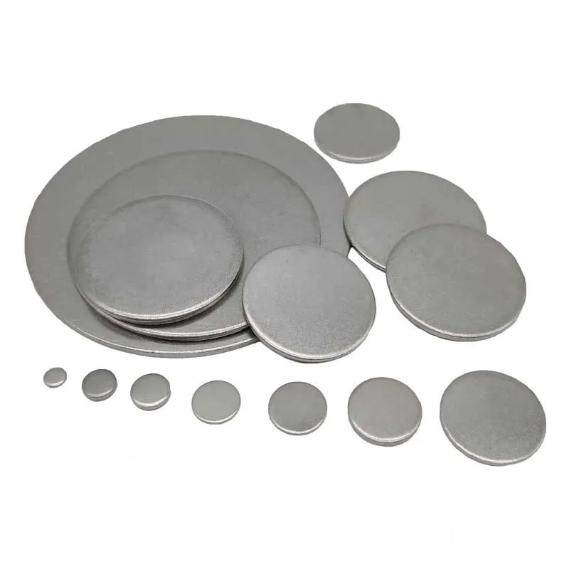 20PCS SS304 Round  Metal Disk Plate Sheet Diameter 8/10 mm Stainless Steel Circular  Sheet Plate customize