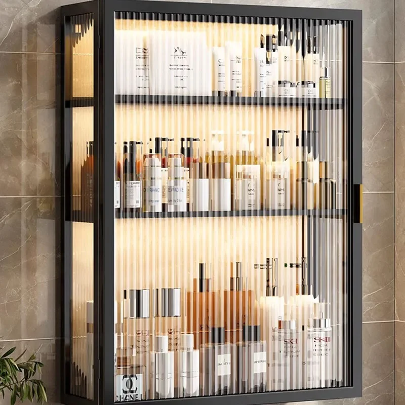 Space Saving Modern Simple Shelves High Shelf Vanity Over Toilet Organizer Makeup Bathroom Cabinet Narrow Storage Multipurpose