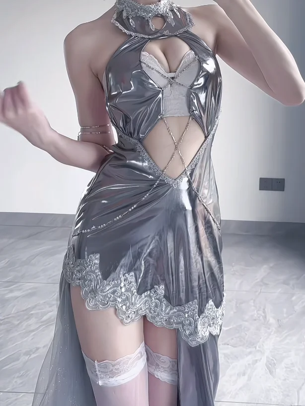 Disfraz de cosplay del juego Azur Lane KMS August von Parseval Witch's Covenant of Starry Night, vestido sexy brillante para mujer de Halloween