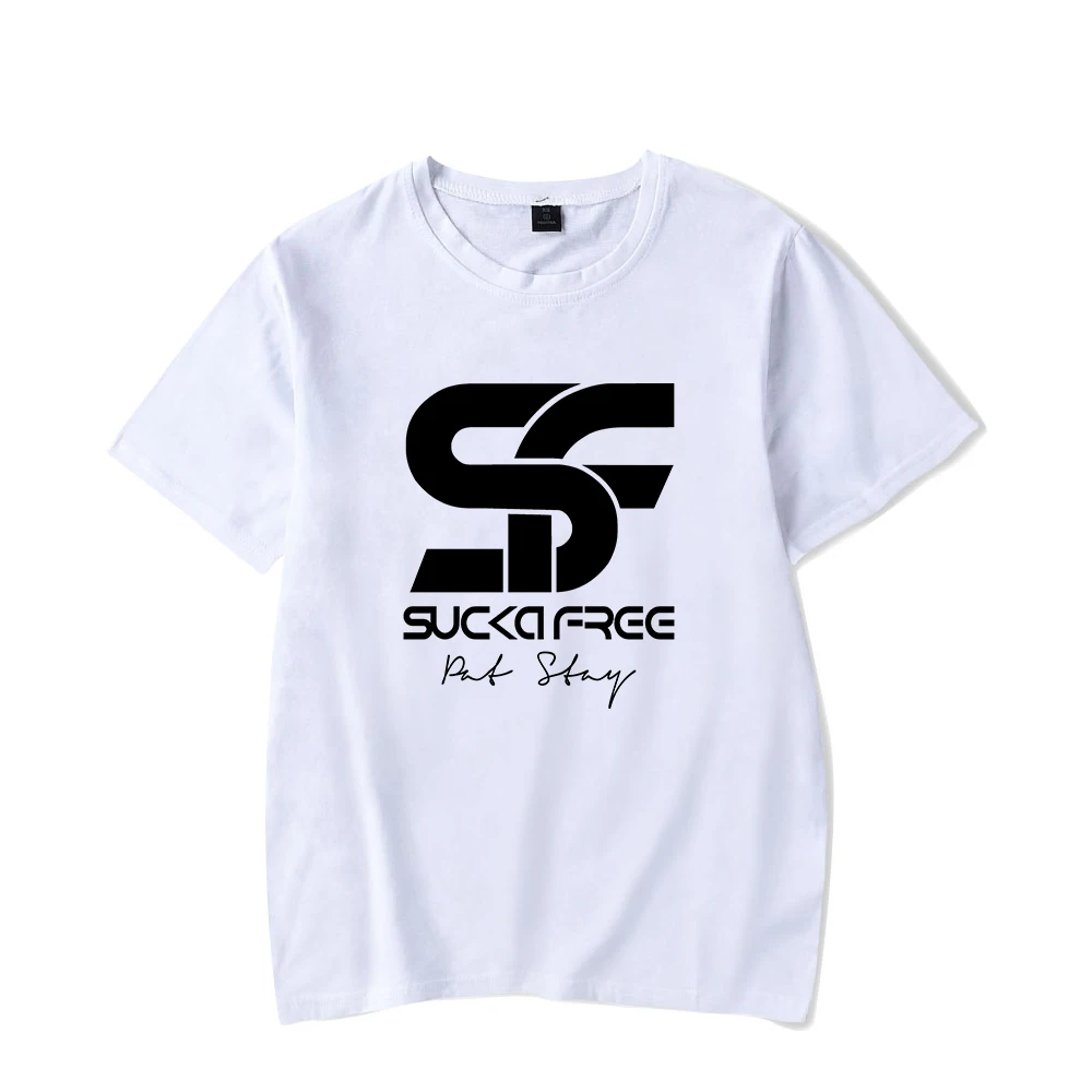

2026 Pat Stay Tshirt Sucker Free Merch Unisex Crewneck Short Sleeve Tee Women Men T-shirt Rip Rapper Hip Hop Clothes