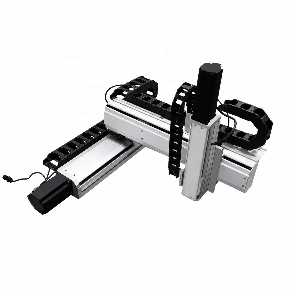 Double Linear Rail Sliding Table 100-1000mm Stroke Aluminum Alloy Core Motor Component 1000mm Linear Actuator