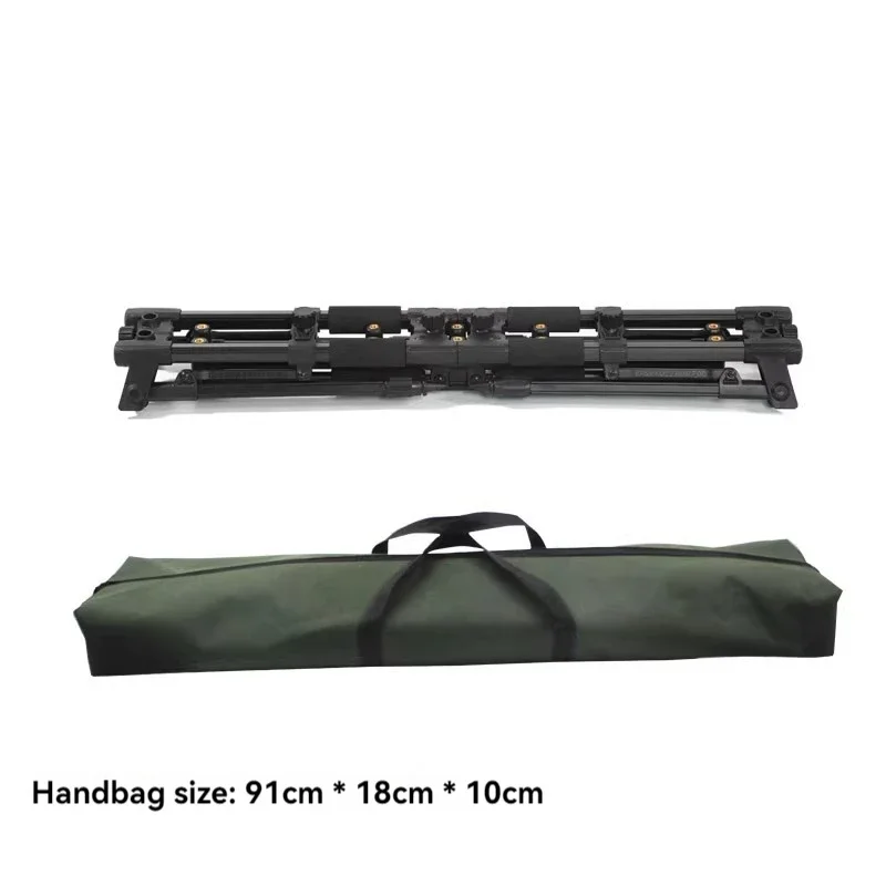 2026 European style library fishing four-head aluminum alloy bracket quick folding pole swinger multi-head alarm