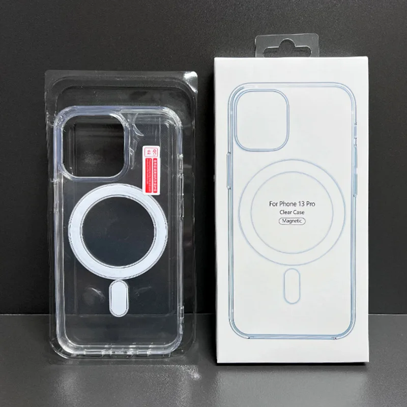 New Transparent Acrylic Clear Case For iPhone 16 15 14 13 12 11 Pro Max Magnatic For Magsafe Wireless Charge Cover image 4