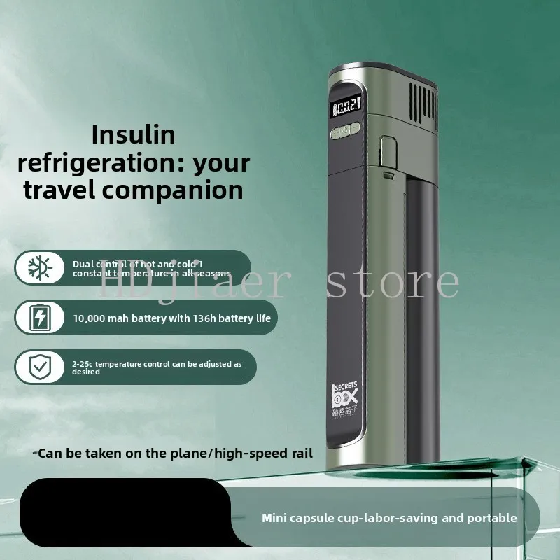 Portable Rechargeable Insulin Refrigerator Passes TSA Security Inspection for 2-8 ℃ Constant Temperature Drugs