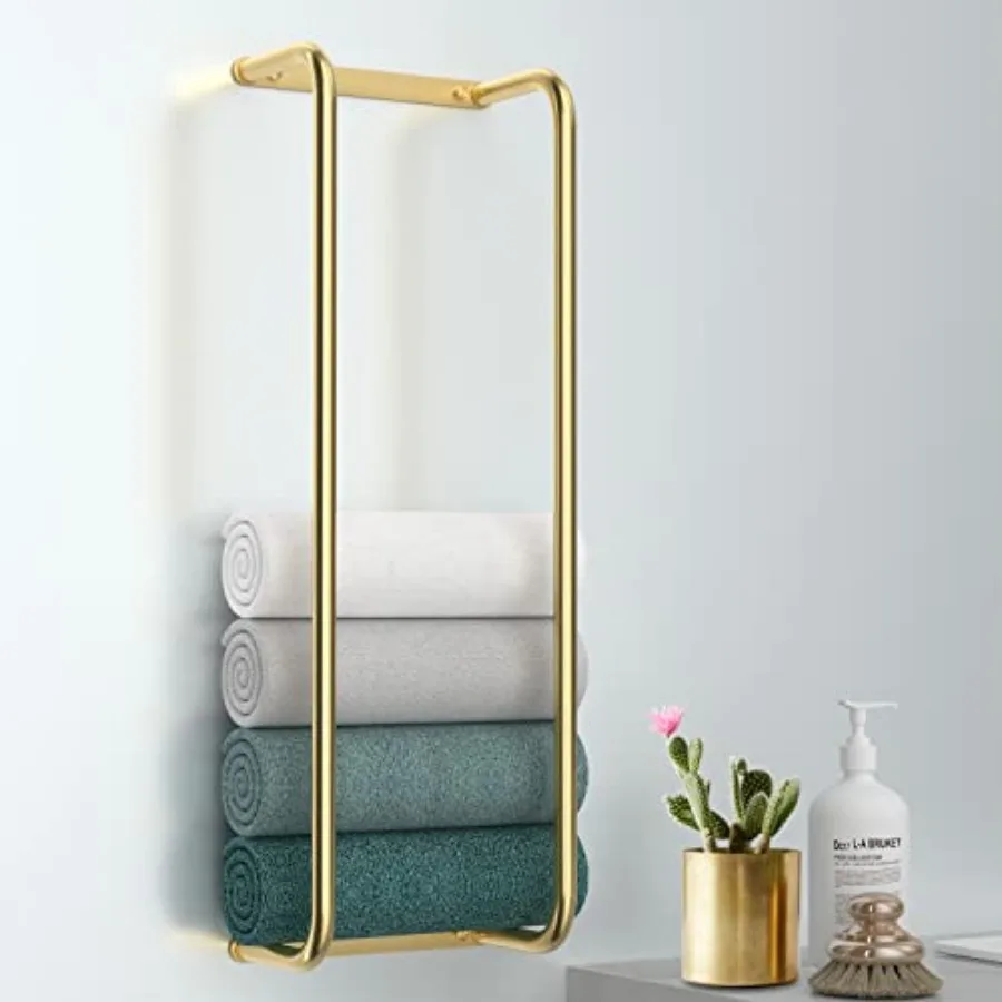 

Towel Rack for Bathroom Wall Mounted Bathroom Towel Storage Rolled Bath Towel Holder Small Space Bathroom Towel Storage Bathroo
