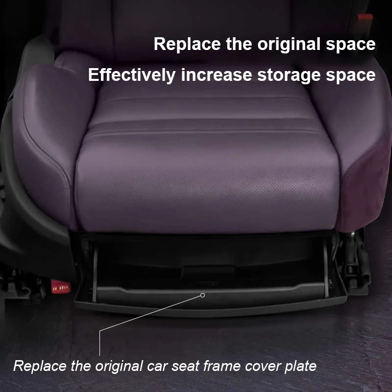 For Porsche Cayenne Coupe 2024 Car Under Front Seats Storage Box Organizer Card Holder