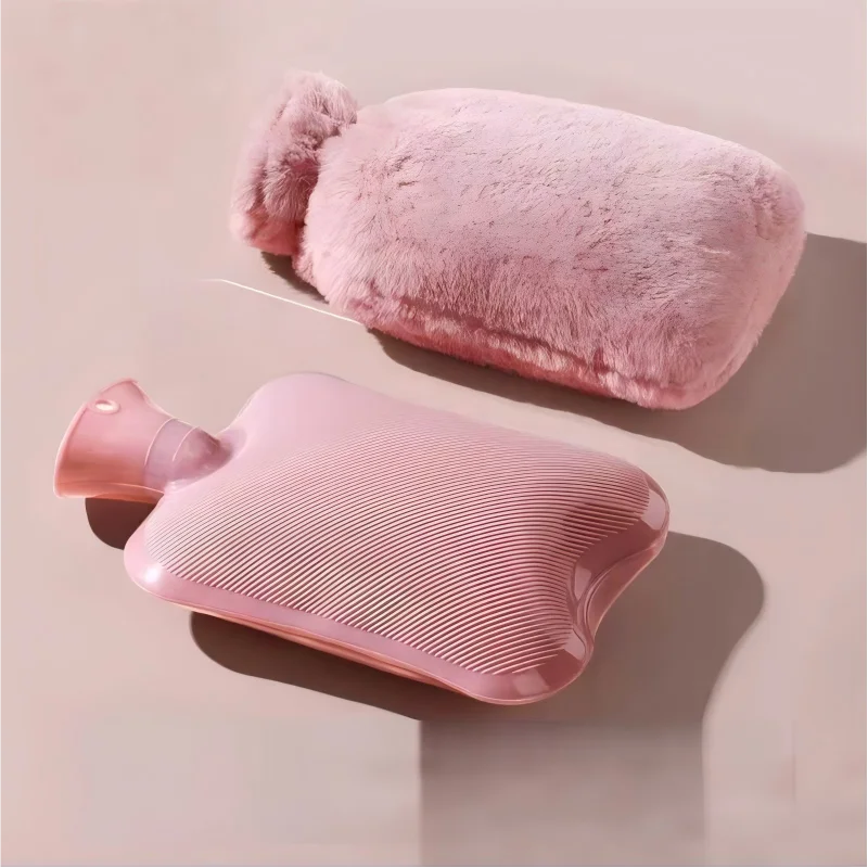 1 Pcs Water Filled Hot Water Bag Thickened Explosion-proof Warm Hands Hot Compress for Stomach Water Filled Warm Handbag