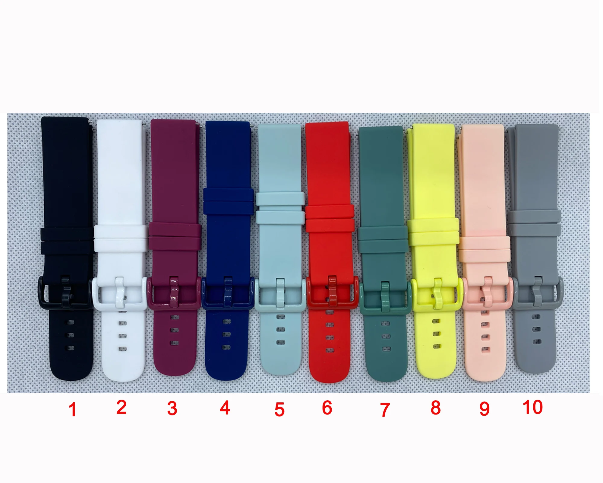 20mm New Silicone Sports Strap Bracelet for Garmin Venu Sq 2 Plus/ venu2 plus / Vivomove HR / 165 245 645 55 158