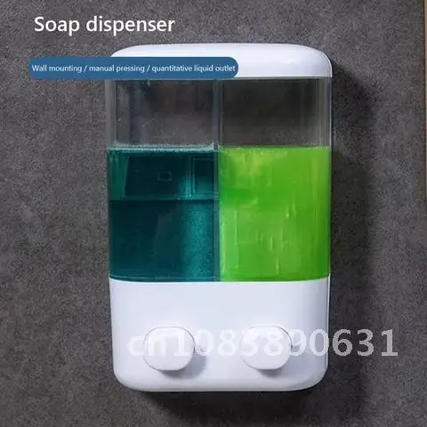 

Wall-mounted ABS Liquid Soap Dispenser Single/Double Head Foam Hand Wash Device Bathroom Shower Gel Detergent Shampoo Bottle