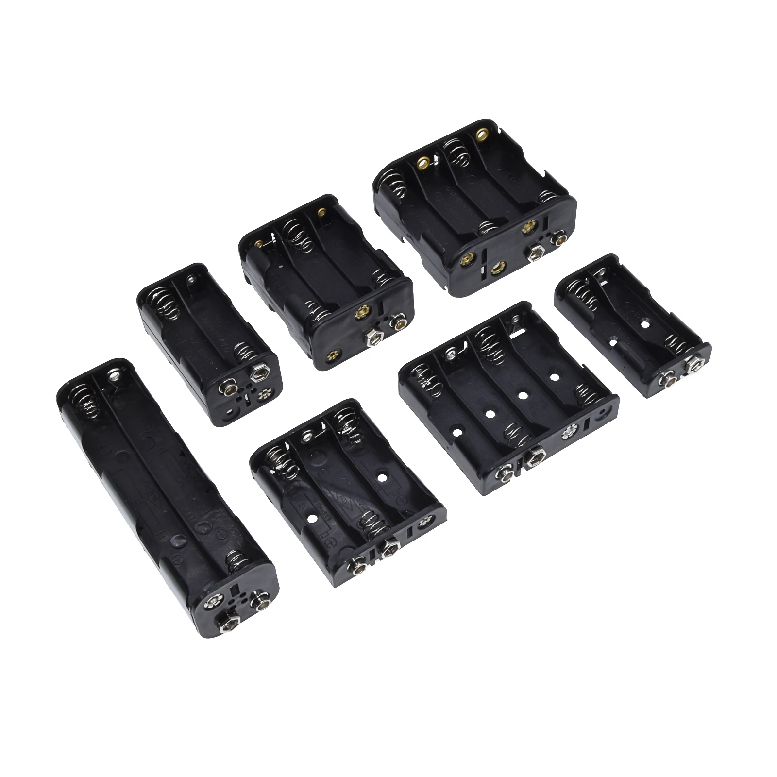 5 # battery box AA with buckle in series 3V 4.5V 6V12V back strap power buckle battery buckle 2 3 4 6 8