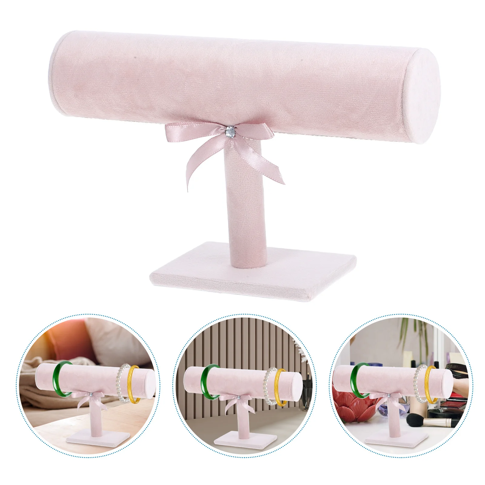 سوار حامل غرامة صنعة رف شاشة حامل مجوهرات المنزل هيرباند المنظم مجوهرات تخزين الرف الإسورة عرض موقف