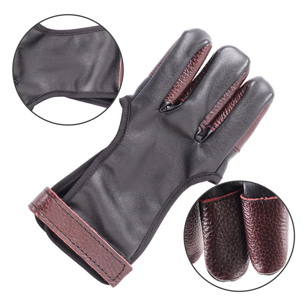 

PU Finger Protector Lightweight Finger Guards for Hunting Recurve Protector Protectors