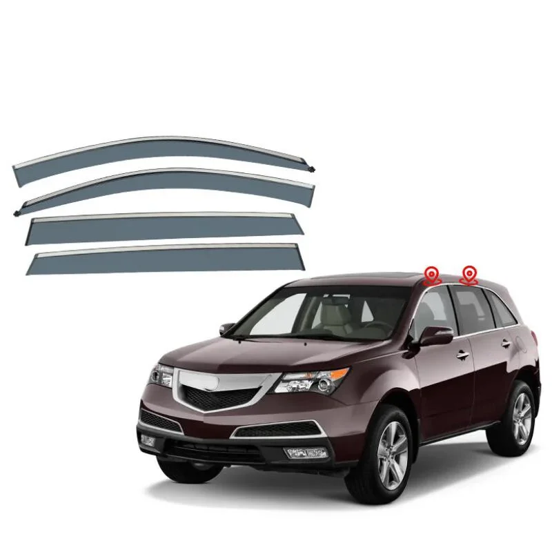 Window Visor Side Window Deflector Rain Guard Awnings & Shelters For Acura MDX 2006 2007 2008 2009 2010 2011 2012 2013 2014-2021