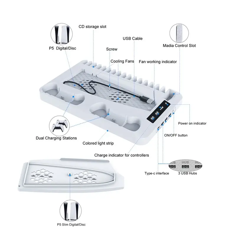 y43a-cooling-stand-dual-controller-charging-dock-game-disc-storage-rack-for-ps5-console-organizer-accessories