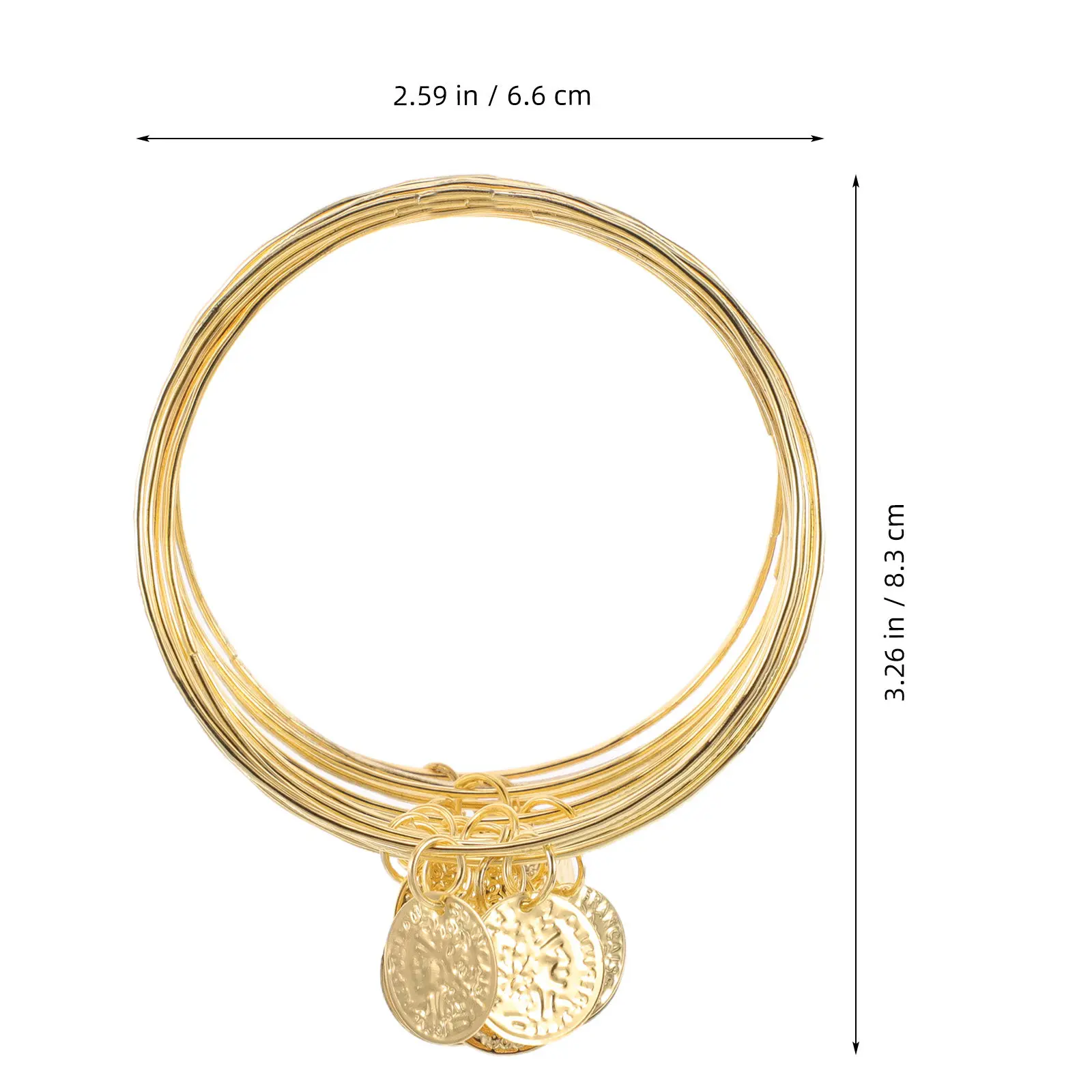 20Pcs Belly Dancing Wrist Adornments Durable Bracelets for Stage Performance Costume and Everyday Ethnic Accessories