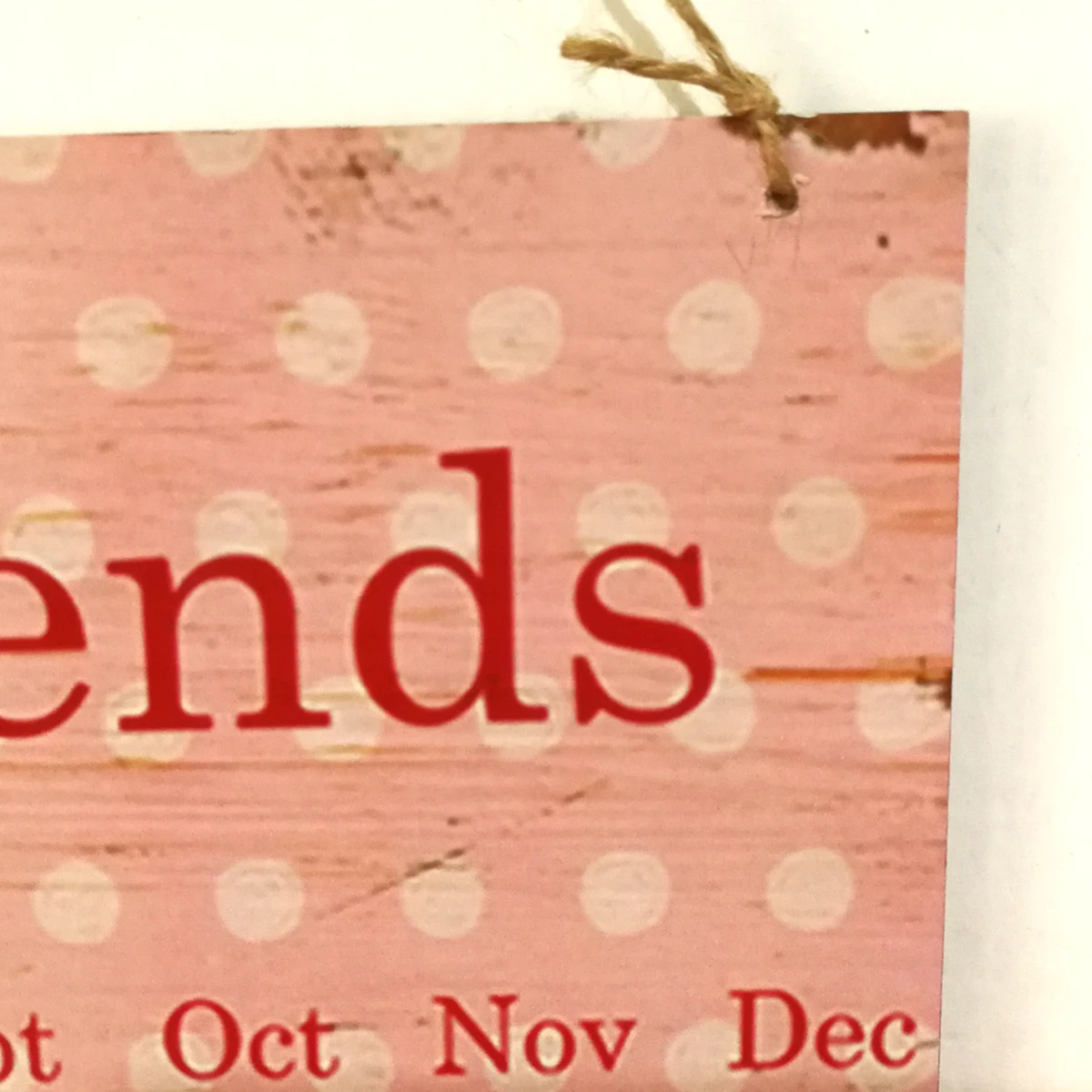 

Wooden Calendar Board 1 Plaque 25 Discs Family Friends Birthday Wooden Block Calendar Reminder Wall Decor Gift Idea