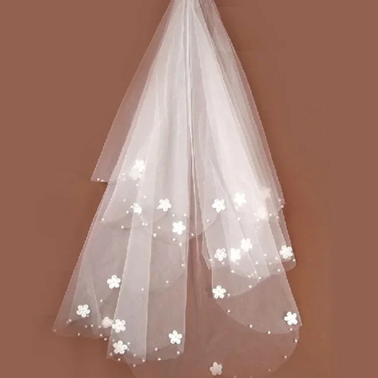 

White Wedding Head Veil For Bridal