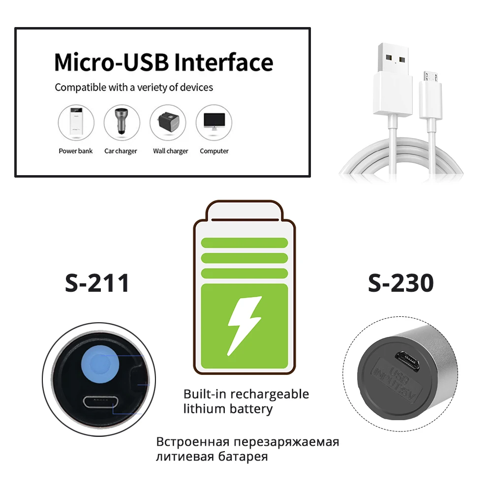 USB充電式LED懐中電灯,t6,内蔵1200mahリチウム電池,防水,キャンプ用懐中電灯