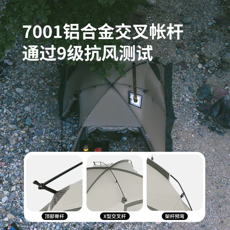 Naturehike Outdoor Ultralight One Room One Living Room 2 Person Tent Portable Rainproof  Sunscreen Camping Picnic House