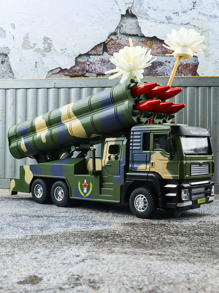 

DF-21D Intercontinental Missile Launch Trucks Simulation Diecasts & Toy Vehicles Double Horses 1:50 Alloy Military Model Car