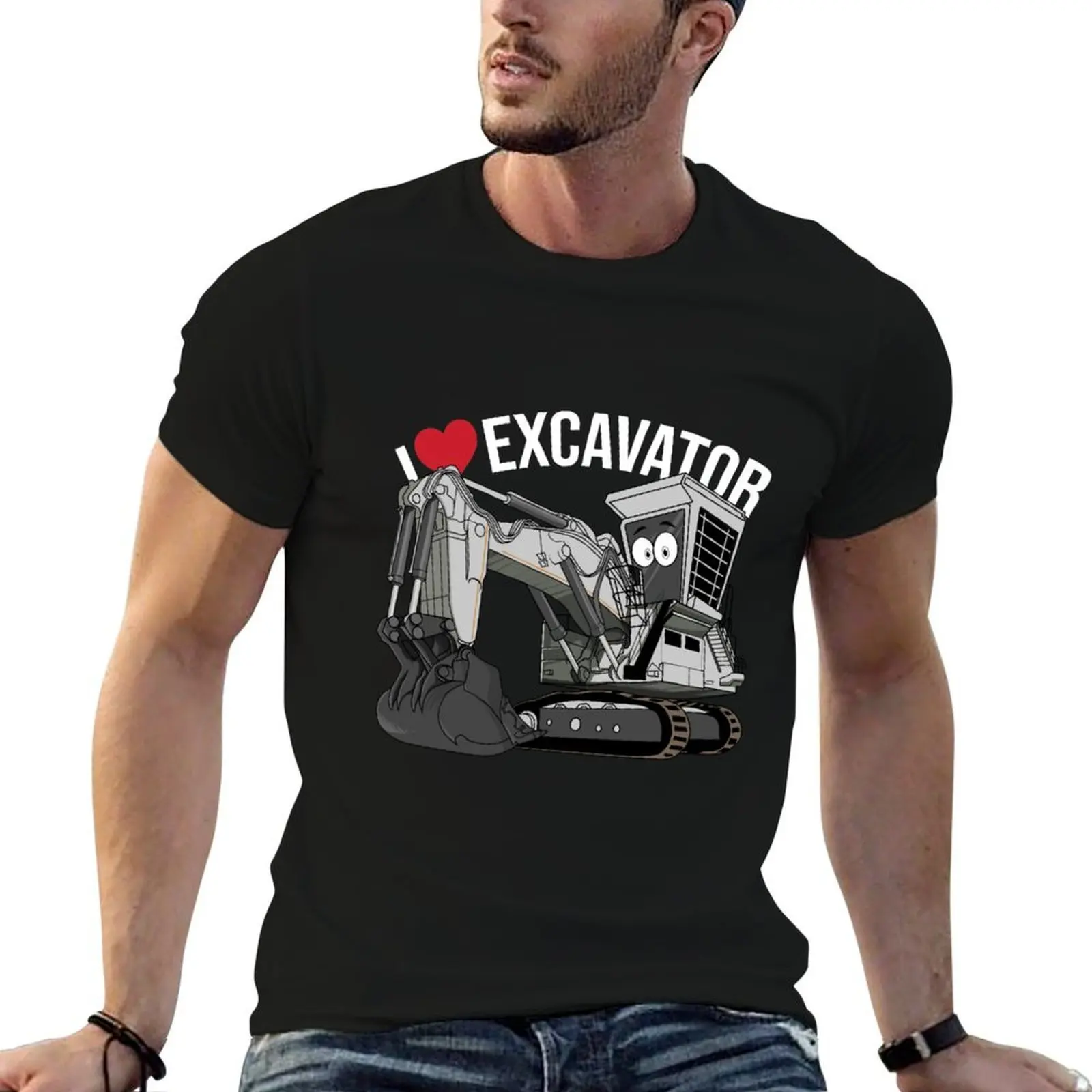 

I love Excavator Forever T-Shirt t shirts designer man t shirts high quality luxury brand T-Shirt