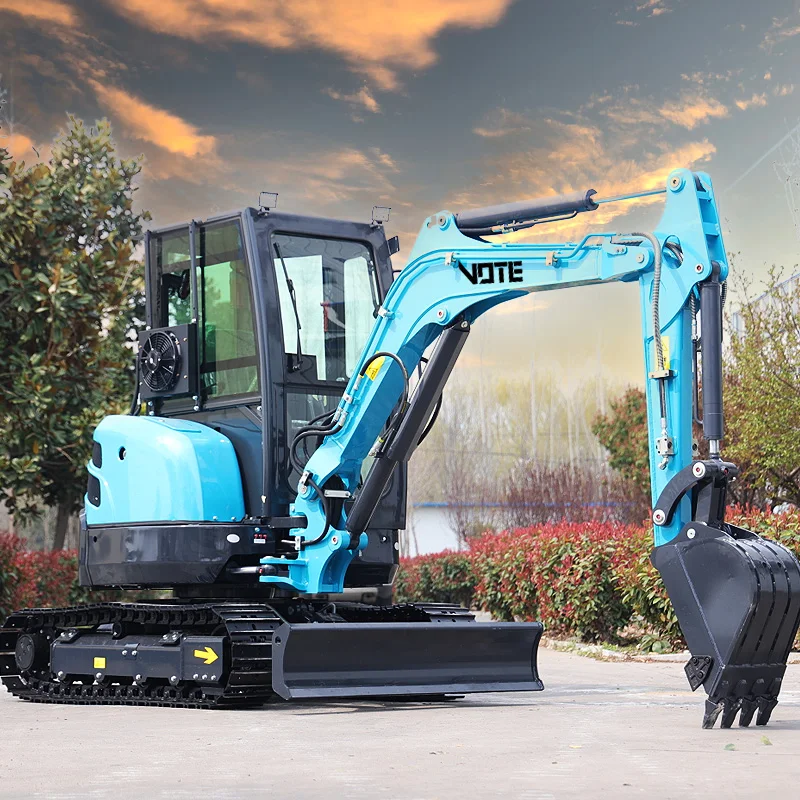 CE Excavator Mini China Crawler Excavator 3.5 Ton Handsome Appearance Long Boom Mini Digger Logo Customizable