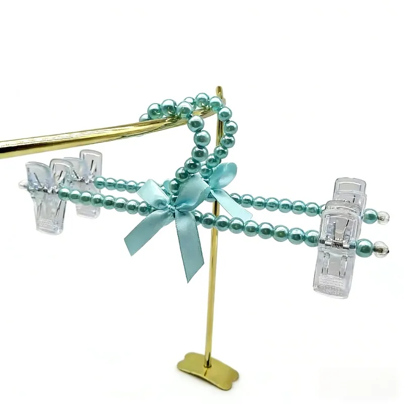 5Pcs Assorted Pants Hanger for Kids Adult Clothes Children Space Save Plastic Baby Pearl Bow Clothes Hanger Home Organizadores