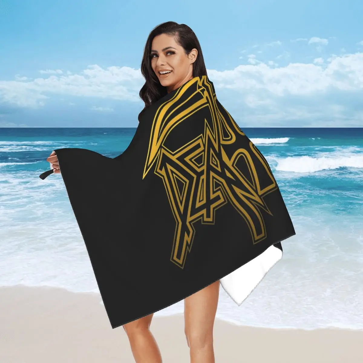 

Пляжное полотенце Death Metal Band, мягкие быстросохнущие впитывающие полотенца из микрофибры для йоги