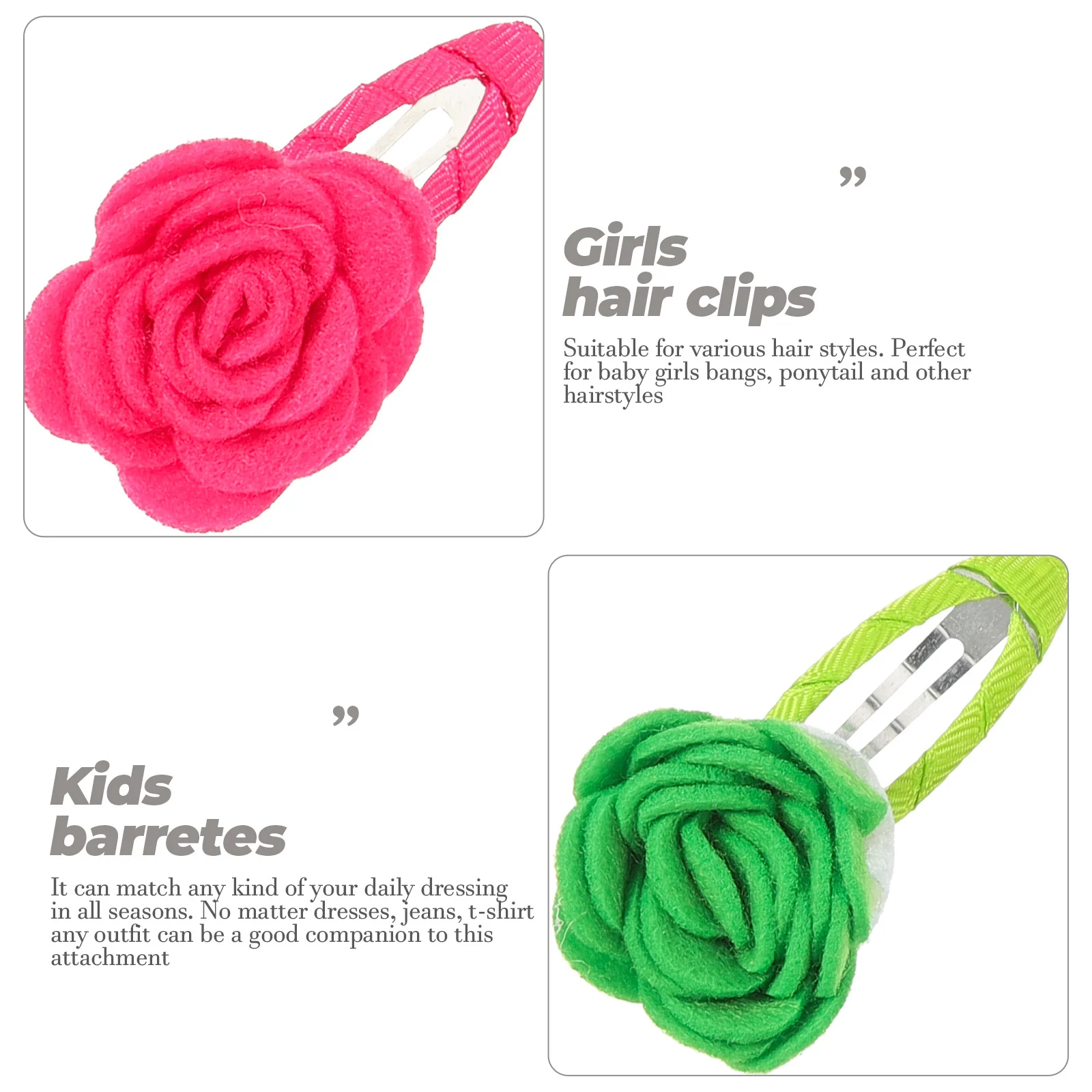 

kids hair clips girls hair clips rose hairpin kids barretes colorful hairpin
