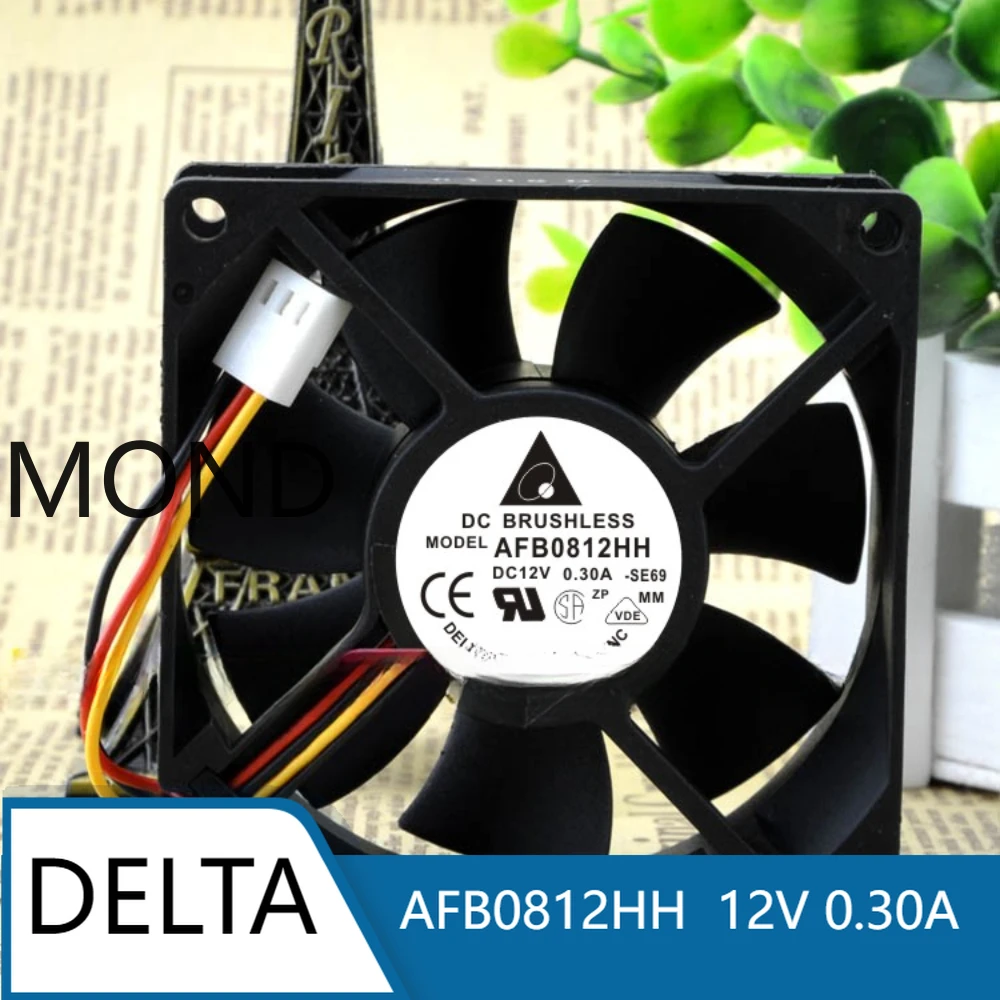 

Delta AFB0812HH 8025 12V 0.30A 8CM Double Ball High Air Volume Fan