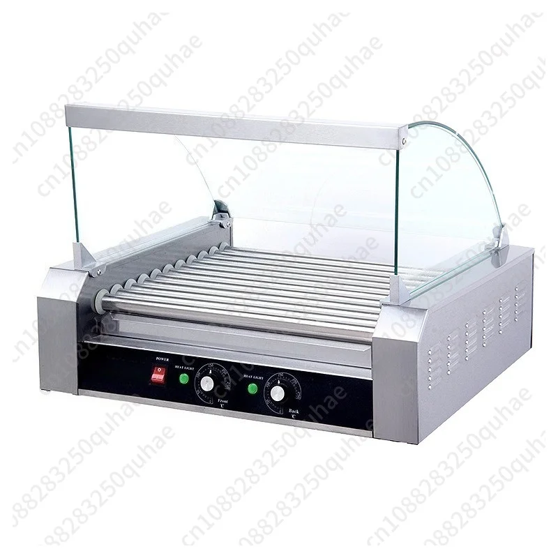 Commercial Stainless Steel Hot Dog Roller Grill, 5/7/9/11 Rollers Sausage Roaster