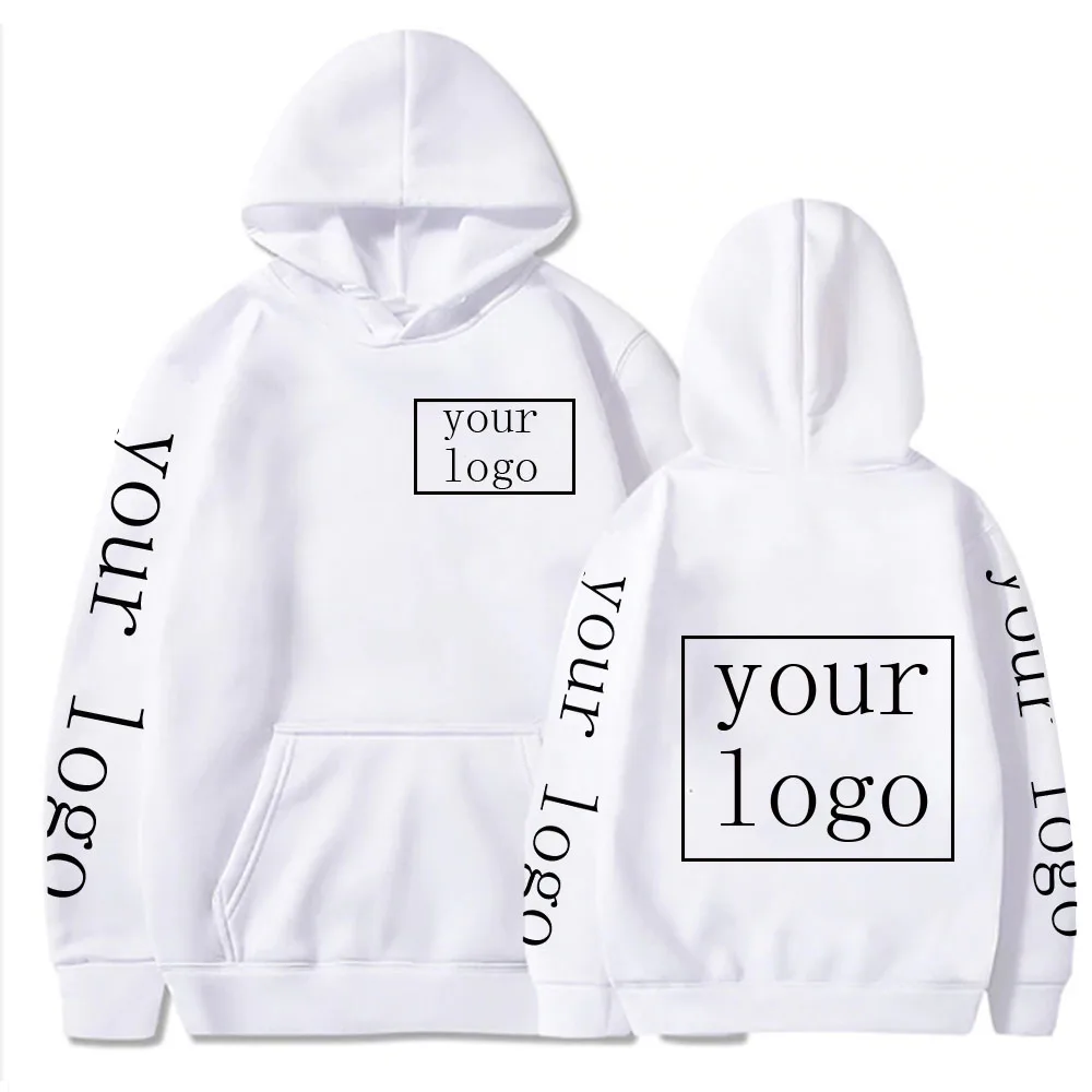 2022 Style Personnalisé Hoodie Diy Texte Couple Amis Famille Logo Image Imprimer Vêtements Personnalisé Sports Loisirs Pull Taille Xs-4Xl