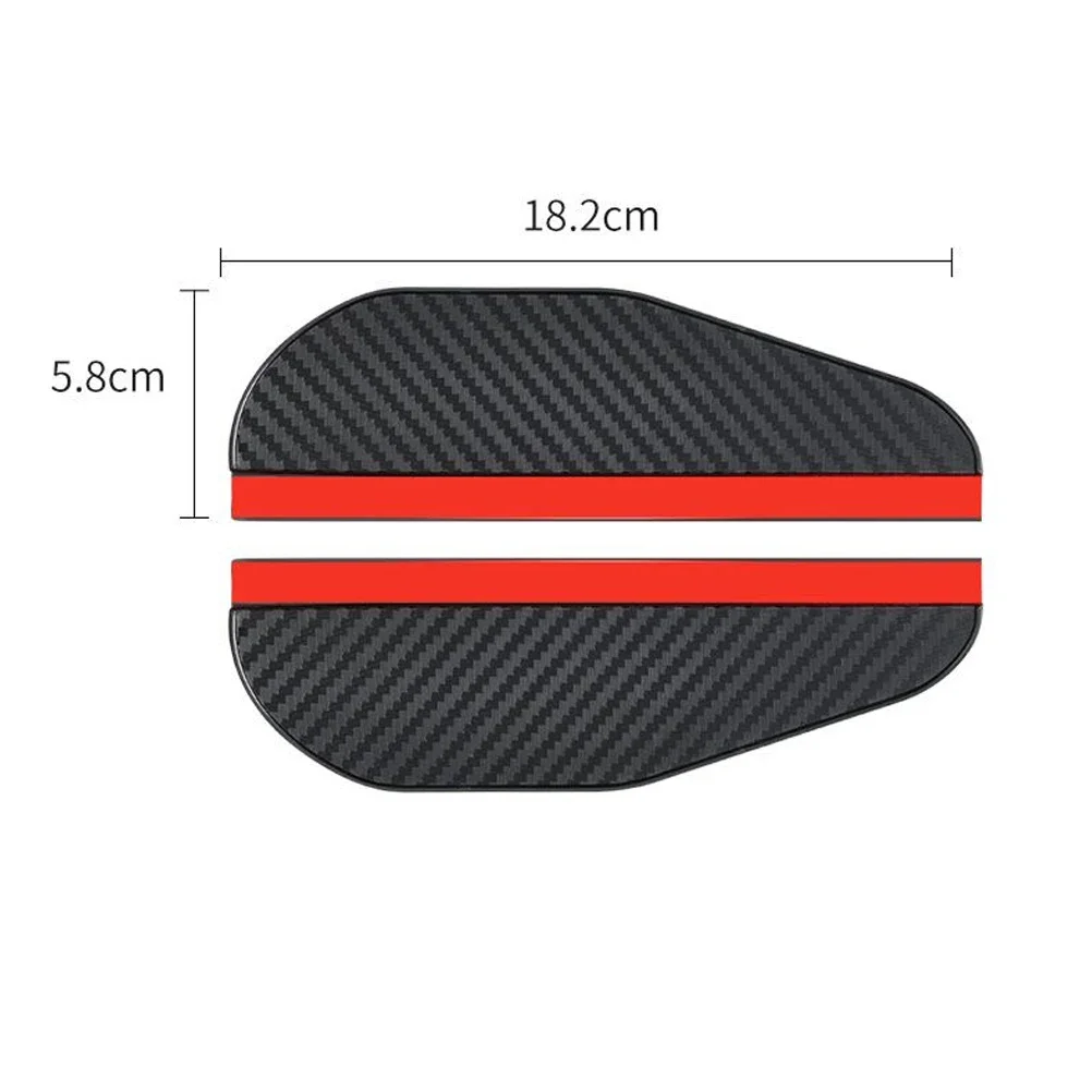 2PCS Universal Auto Rear View Mirror Rainy Shield Guard Sun Visor Shade Cover