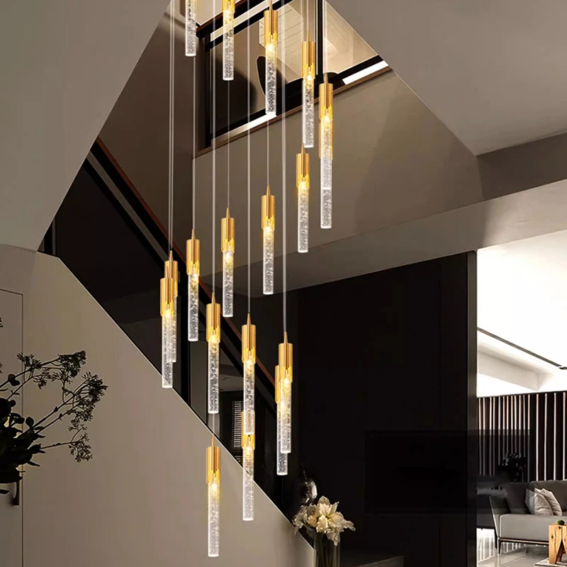 

Nordic home decoration, stair chandelier, living room and dining room Pendant lights, ceiling light, indoor lighting