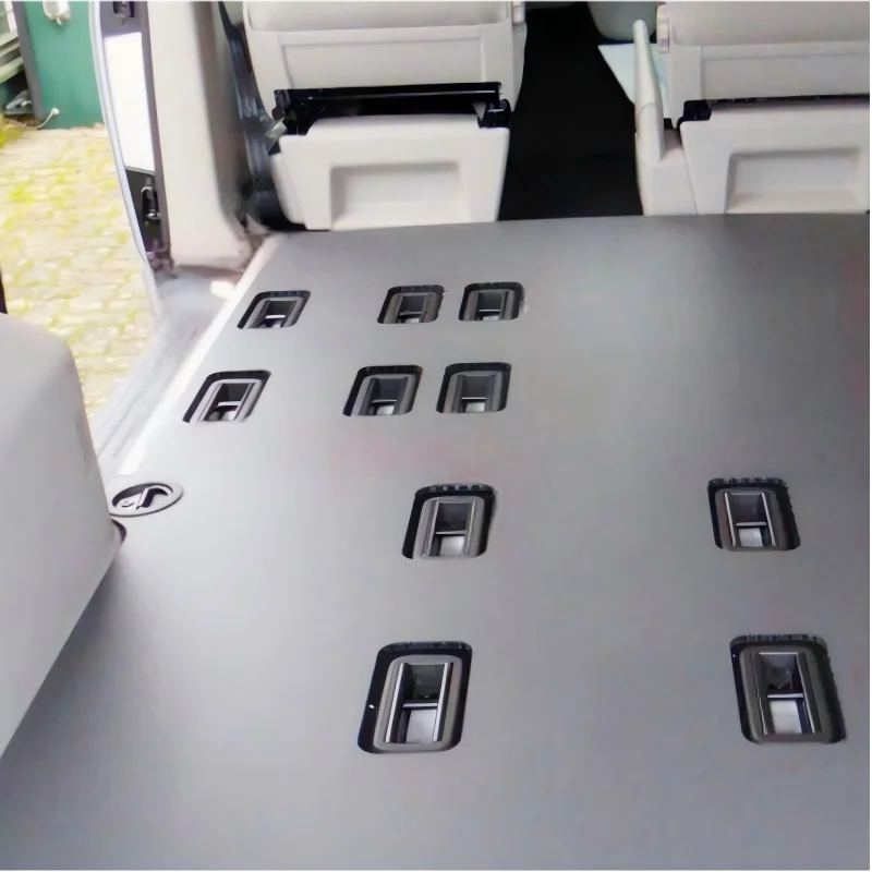 Seat Rail Guide Cover Trim Seat Slider Track Protector for VW Volkswagen T5 T6 Transporter Caravelle
