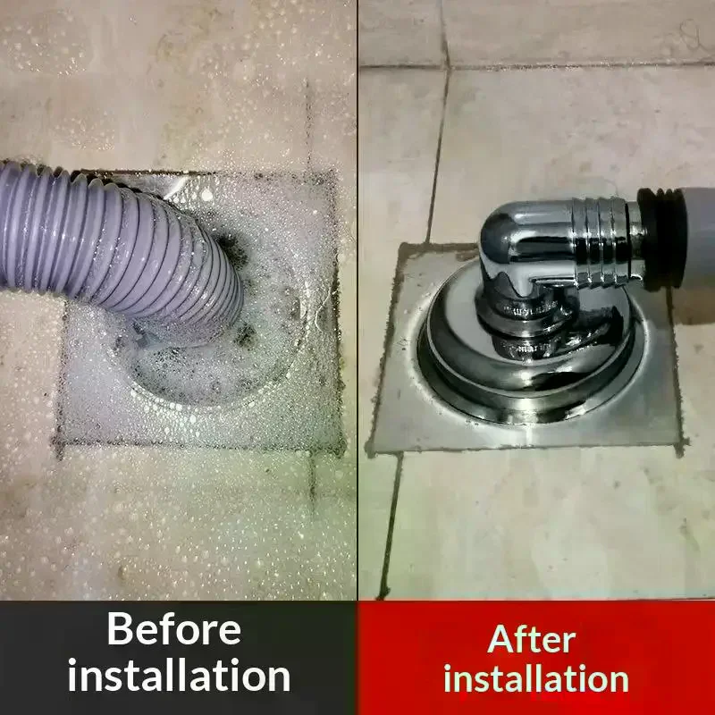 Washing Machine Floor Drain Connector High Quality PVC Anti-leak Odor Stop Overflow Preventer for Home Kitchen Laundry Sewer Pi