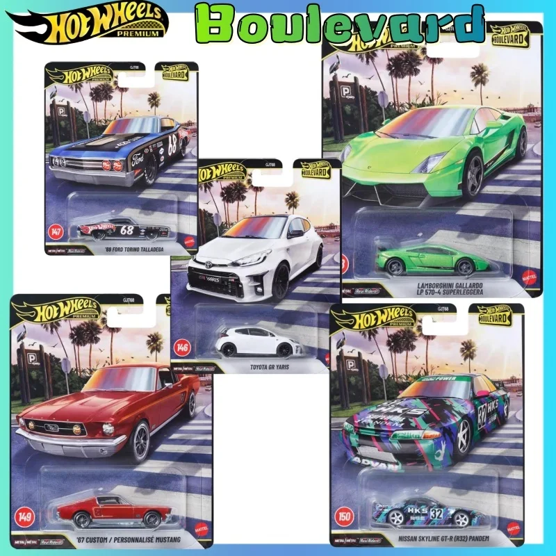 

2026 Новый чехол Hot Wheels Premium Boulevard Series G, масштаб 1:64, литая модель автомобиля, Коллекционная игрушка для детей 5 лет